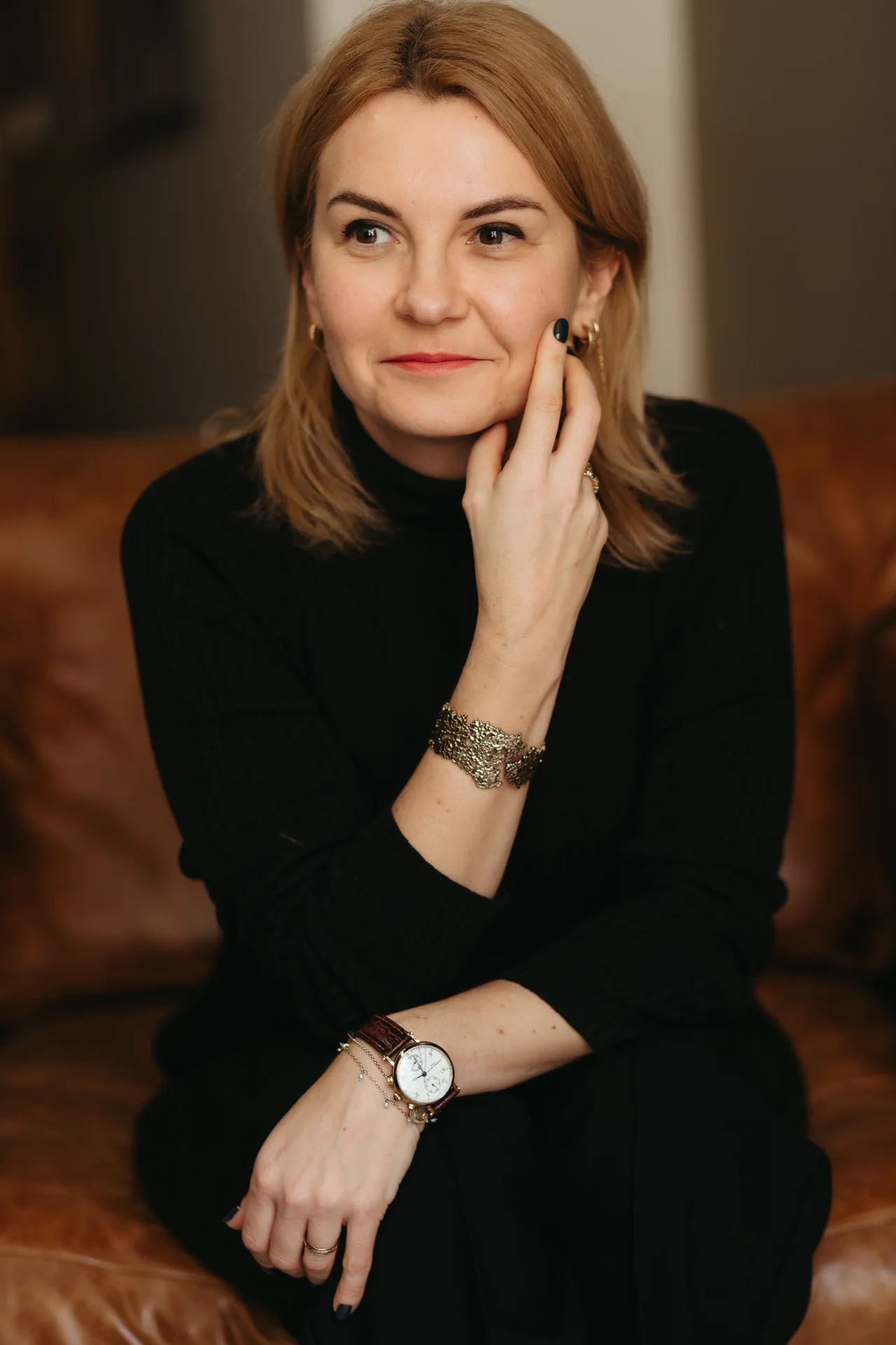 Retrato de Olga Kulebiakina, fundadora de Mamba Creative Lab